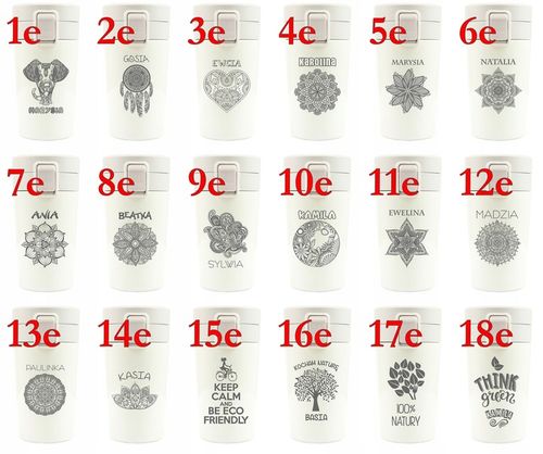 Kubek termiczny 300 ml prezent dla przyjaciółki TERMOS bidon +TWÓJ GRAWER na Arena.pl