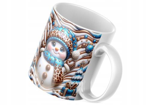 Świąteczny Kubek - Idealny Na Prezent - NOWOŚĆ - HIT - Bestseller- Bałwanek na Arena.pl