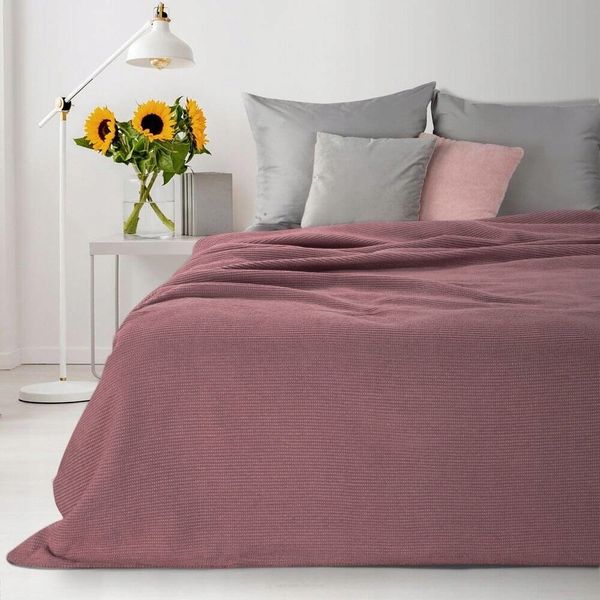 Koc narzuta AMBER 200x220 Design91 pudrowy zdjęcie 2