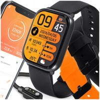 SMARTWATCH ZEGAREK WATCH MĘSKI MENU POLSKIE ROZMOWY SMART CZARNY SPORT