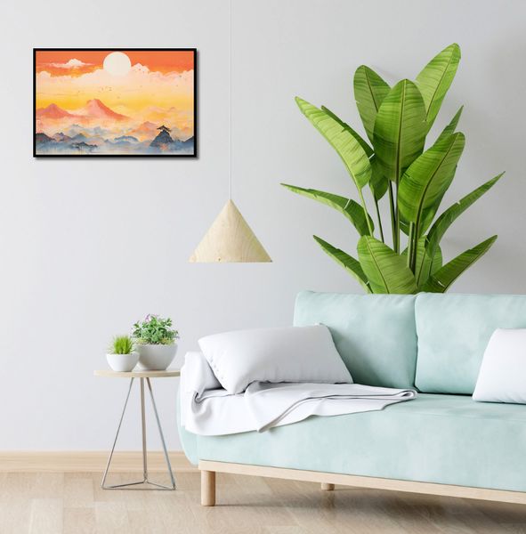 Plakat 60x40cm Świt nad Krainą Ciszych Gór zdjęcie 4
