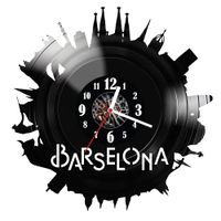 Zegar ścienny z płyty winylowej Barcelona 269.14