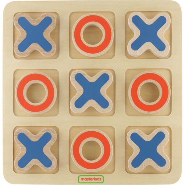 Kółko I Krzyżyk Drewniana Gra Dla Dzieci Log zdjęcie 2