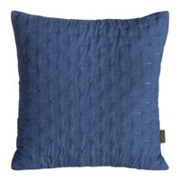 POSZEWKA MATOWA GŁADKA PIKOWANA 45X45 CM GRANATOWA