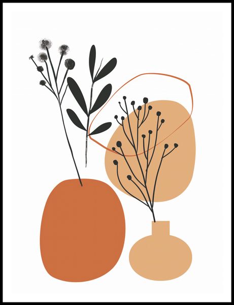 Plakat 75x100cm Botaniczny Pastel zdjęcie 3