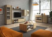 Komplet mebli do salonu CARO nowoczesny design komoda ława szafa
