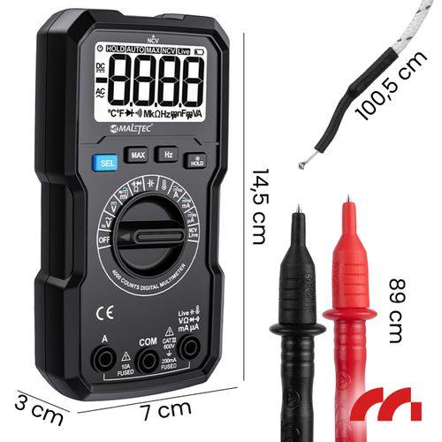 Multimetr Cyfrowy Miernik Prądu Elektryczny Tester LCD na Arena.pl