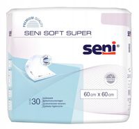 SENI SOFT SUPER 60x60CM PODKŁADY CHŁONNE HIGIENICZNE 30SZT.