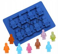 FORMA SILIKONOWA NA MINI LUDZIKI LEGO ŻELKI LUDZIKI CUKROWE CZEKOLADOWE 8sz