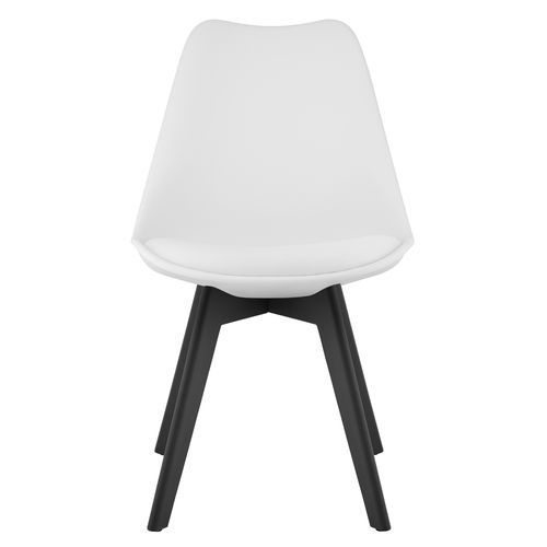 Krzesło MARK - białe / nogi czarne x 3 na Arena.pl