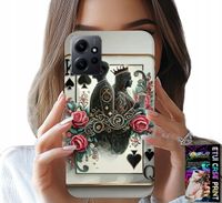 ETUI DO XIAOMI NOTE 12 4G - KARTA KRÓL KRÓLOWA POKER KARTY + SZKŁO