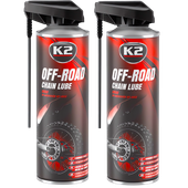 2x K2 Smar Do Czyszczenia Smarowania Łańcuchów Łańcucha Zębatek 500ml