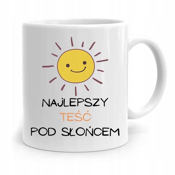 Kubek Prezent Dla Teścia Najlepszy Pod Słońcem Z Nadrukiem Ze Zdjęciem zdjęcie 1