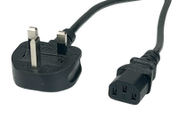 POS AC-UK cable C13-YJT3[10A]-BS1363-YJ08[5A] H03VV-F3G0,75 L=1200 black