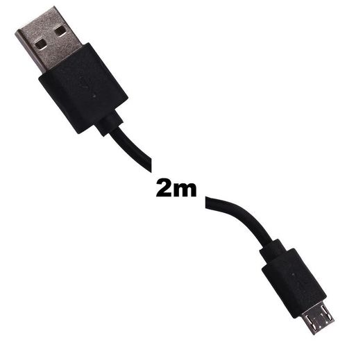 Kabel micro USB transfer ładowanie 200cm czarny na Arena.pl