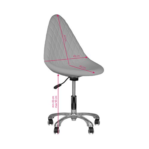 Taboret kosmetyczny 265 szary na Arena.pl