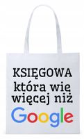 Dla Księgowej Księgowego Torba Eco Biała Shopper Z Nadrukiem Ze Zdjęciem