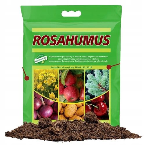 ROSAHUMUS 1kg nawóz organiczny kwasy humusowe POTAS POPRAWIA JAKOŚĆ GLEBY na Arena.pl