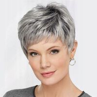 Peruka Damska Peruki Krótka Syntetyczne Włosy + Free Cap