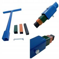 Klucz Do Zasuwy Wodociągowej +3 Końcówki Redukcyjne 60-70Cm