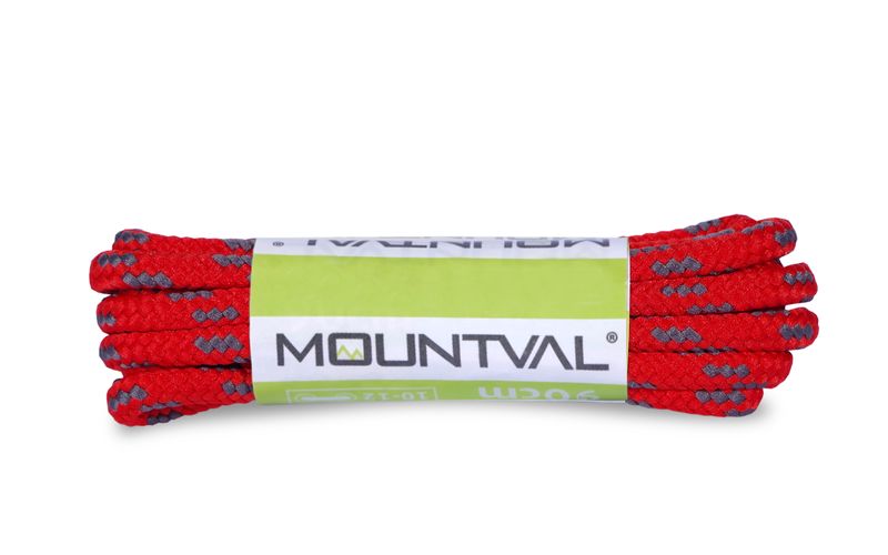 180 CM TREKINGOWE CZERWONO - POPIELATE - SZNUROWADŁA - MOUNTVAL zdjęcie 1