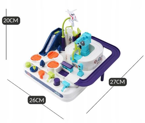 TOR PRZESZKÓD SAMOCHODOWY INTERAKTYWNY ZJEŻDŻALNIA Z PRZESZKODAMI + AUTKA na Arena.pl