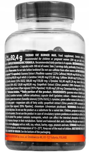 TREC THERMO FAT BURNER 120kaps NIESAMOWITY SPALACZ na Arena.pl