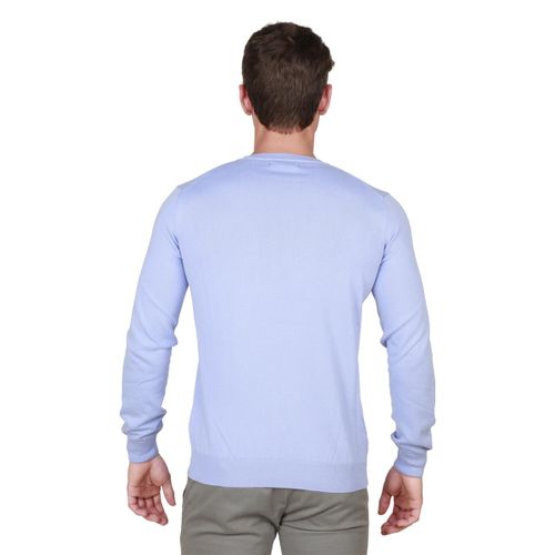 Trussardi sweter męski niebieski L na Arena.pl