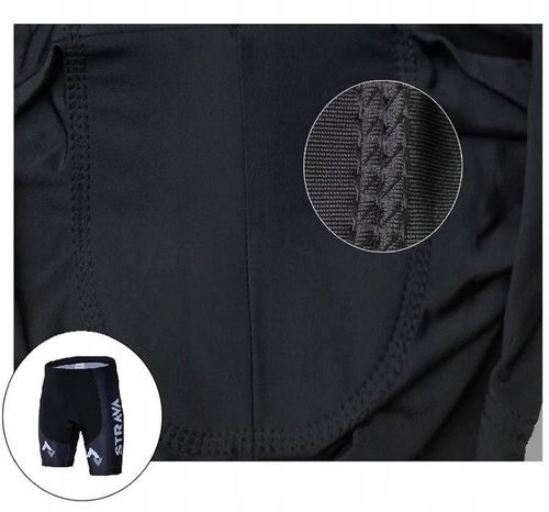 STRÓJ ROWEROWY MĘSKI STRAVA SZARY SPODENKI ŻELOWE KOMPLET KOLARSKI L na Arena.pl