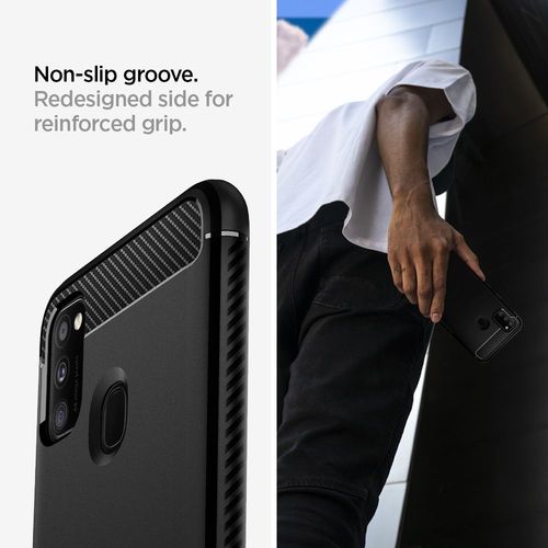 Spigen RUGGED ARMOR SAMSUNG M21 MATTE czarny na Arena.pl