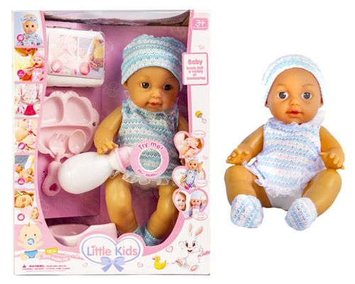 Lalka bobas z akcesoriami i dźwiękiem, pije siusia na Arena.pl