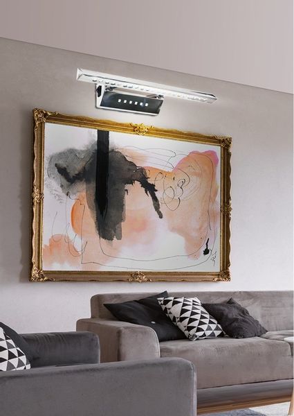 Forte LED 3 kinkiet 7W LED rurka trójkątna z wyłącznikiem chrom zdjęcie 2