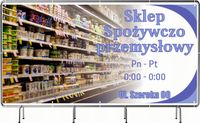 BANER REKLAMOWY 100x50cm projekt w cenie SLEP SPOŻYWCZO PRZEMYSŁOWY