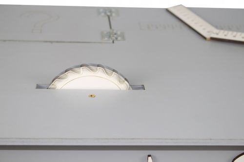 KOLOR Drewniany warsztat majsterkowicz tablet kłódka imadło schowek piła PL na Arena.pl