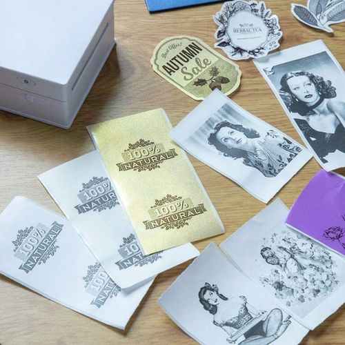 Biały papier termiczny do Phomemo M02 M0x 50mmx3,5m naklejki z klejem 3szt na Arena.pl