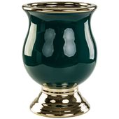 Wazon Zieleń Butelkowa Glamour Urna 14,5 x 21cm