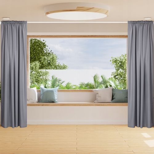 VOPPI ZASŁONA GOTOWA NA TAŚMIE 140x250 CM SZARA na Arena.pl