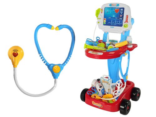 Zestaw Lekarski na Wózku Doktor 17 Elementów EKG na Arena.pl