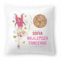 Poduszka Biała 40X40 Cm Dla Sofii Córki Dziecka Z Nadrukiem Ze Zdjęciem