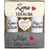 PREZENT NA ŚLUBU WESELE ROCZNICĘ RĘCZNIKI KUBKI DLA PARY PAR KUBEK