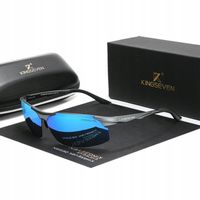 OKULARY PRZECIWSŁONECZNE MĘSKIE KINGSEVEN POLARYZACJA UV400 ZESTAW + ETUI