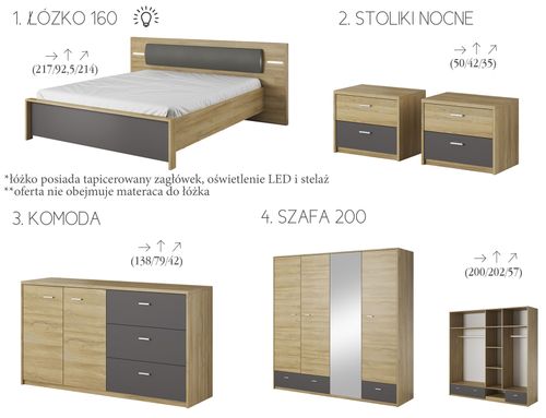 Szafki nocne CARLO na Arena.pl