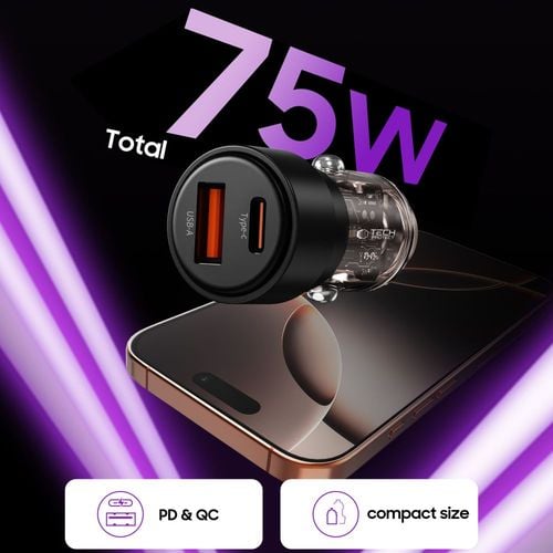 tech-protect cc03 2-port car charger pd75w black na Arena.pl