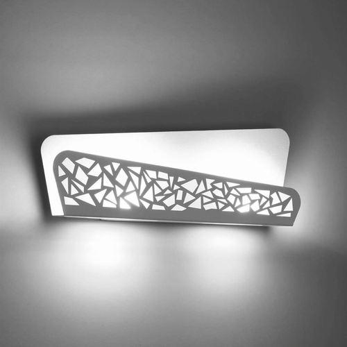 Ażurowy kinkiet Alize SL.0933 Sollux prostokąt asymetryczny biały na Arena.pl