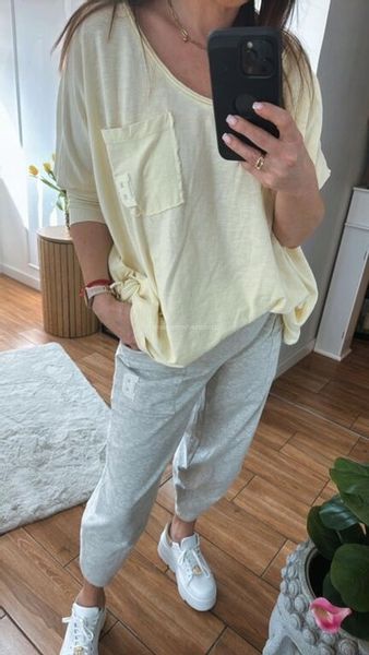 BY O LA LA! BLUZKA BASIC WĘZEŁ ANANAS UNI zdjęcie 4