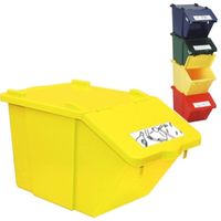 pojemnik do sortowania odpadów piętrowy - żółty 45l
