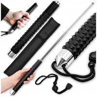 PAŁKA STALOWA POLICYJNA TELESKOPOWA BATON XL 26" / 65CM + KABURA SMYCZ