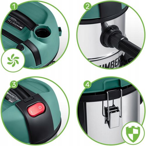 Odkurzacz przemysłowy bezworkowy do pyłu gruzu na sucho mokro na Arena.pl