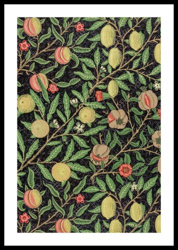 Plakat 40x60cm Fruit Pattern, William Morris Vintage do Salonu na Arena.pl