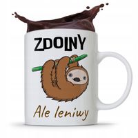 Kubek Prezent Śmieszny Zabawny Zdolny Ale Leniwy Z Nadrukiem Ze Zdjęciem